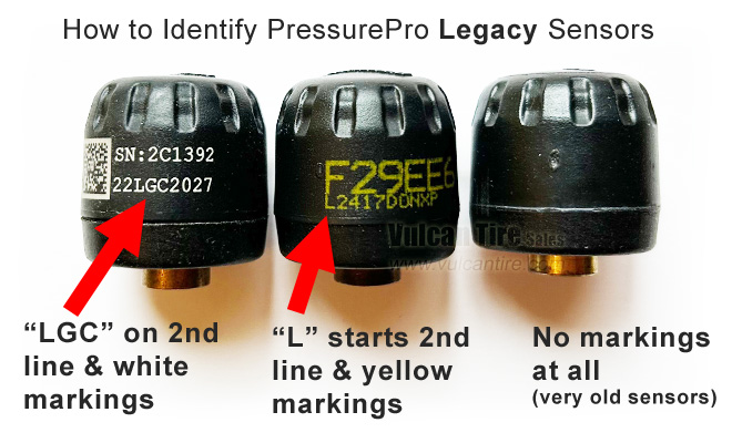 PressurePro legacy sensor identification
